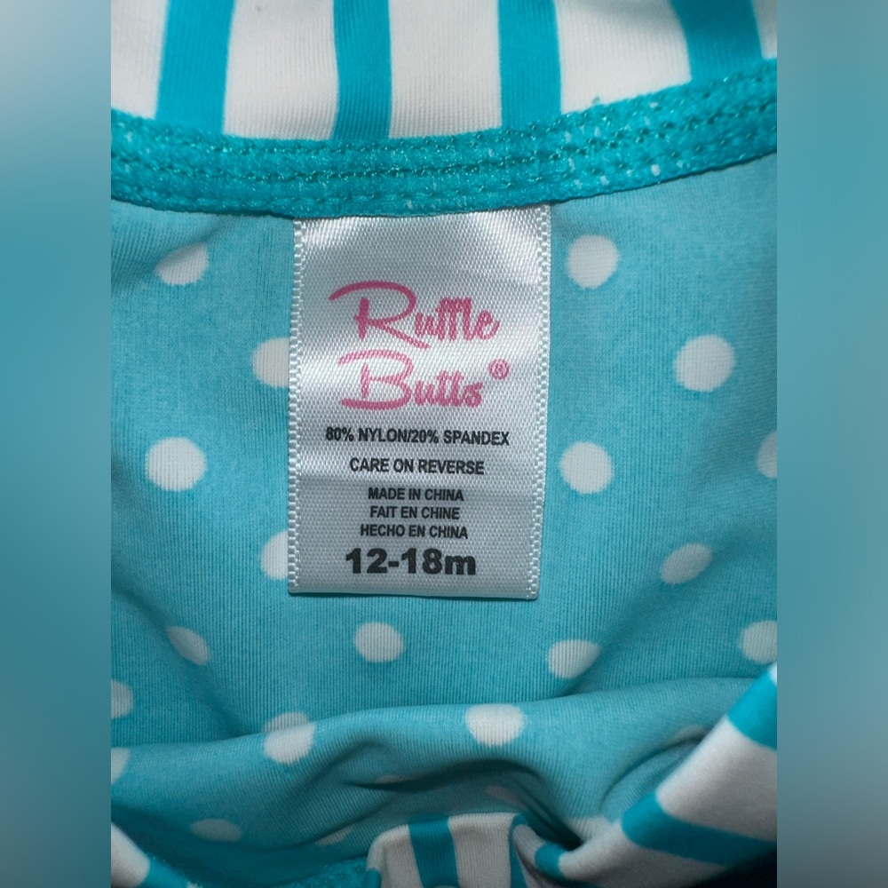 Ruffle Butts 12-18M Rashguard Set - Picture 3 of 3